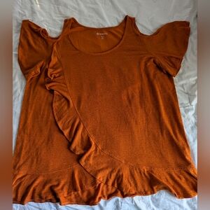 Roamans Cold-Shoulder Top